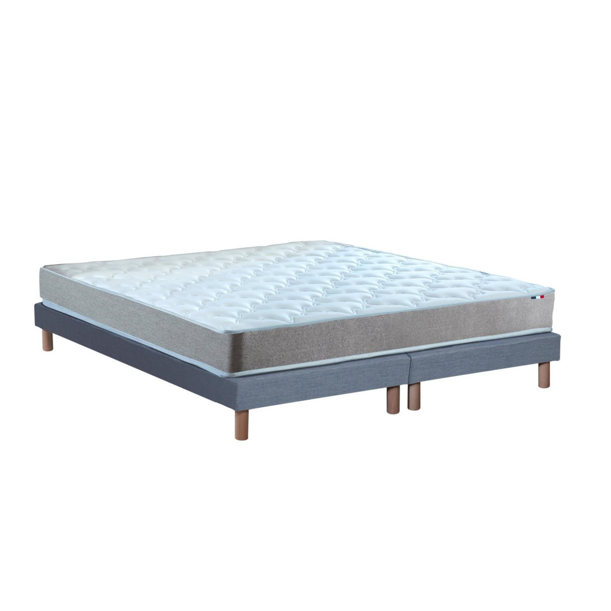 IDLITERIE Ensemble matelas mousse ferme réversible ALTO et sommier - confort français