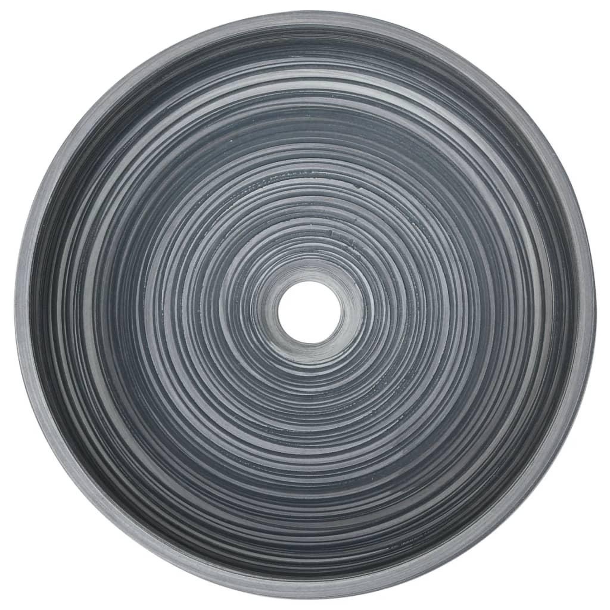 Voir la diapositive 4 : VIDAXL Vasque a poser gris rond Φ41x14 cm ceramique