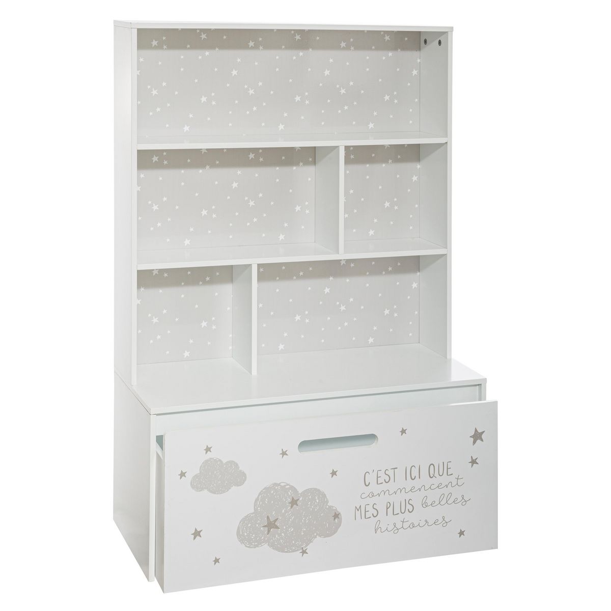 ATMOSPHERA Meuble de rangement enfant avec coffre GABIN