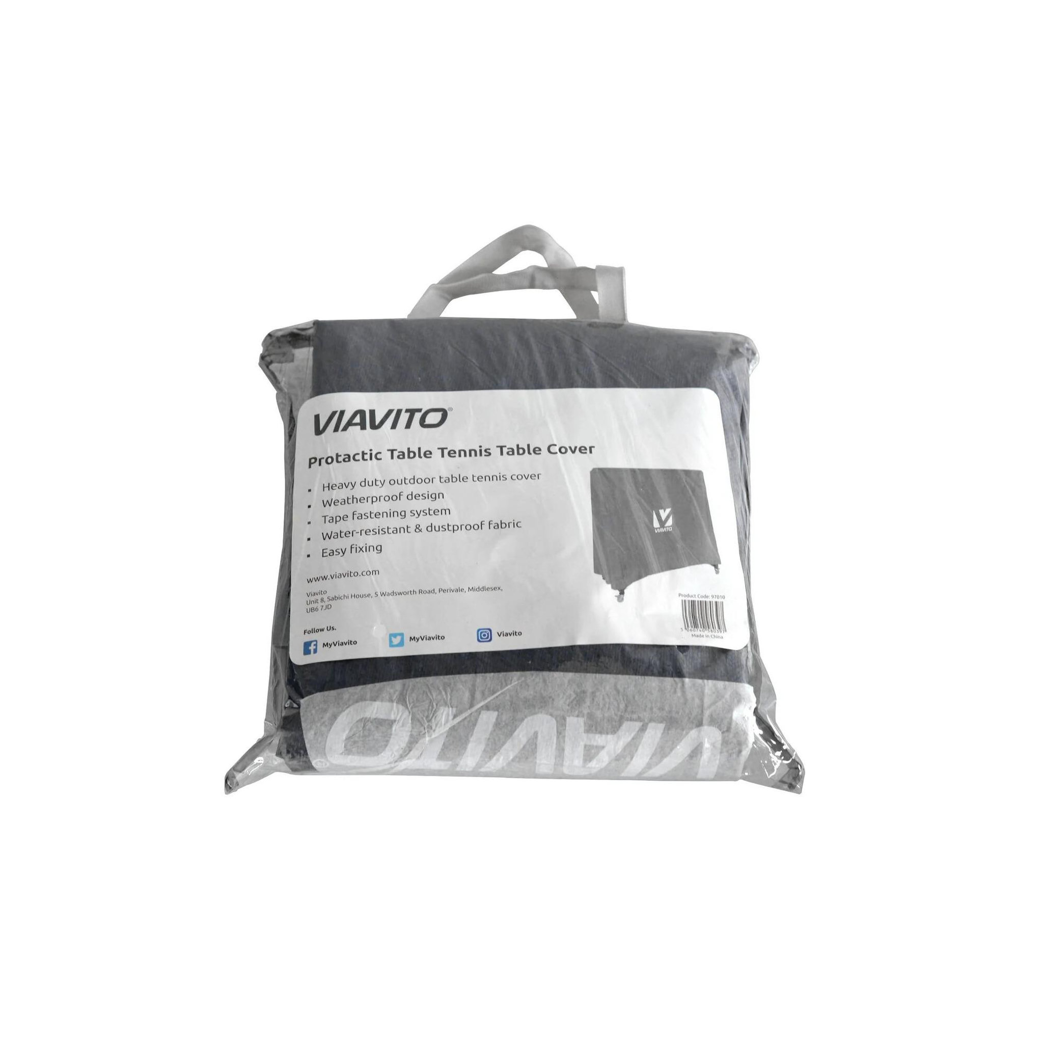 Voir la diapositive 4 : VIAVITO Housse de protection noire pour table de tennis de table - Viavito - Protactic