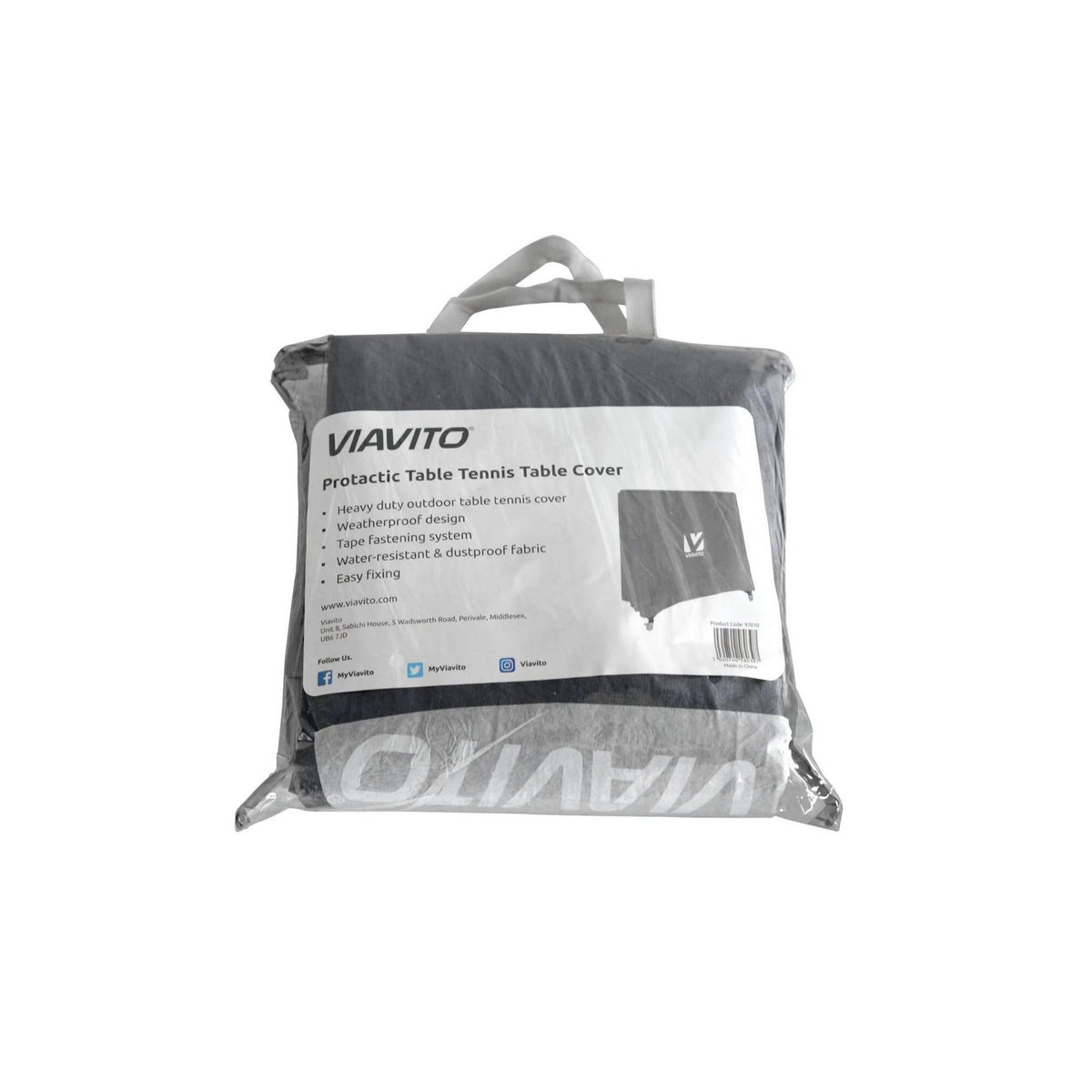 VIAVITO Housse de protection noire pour table de tennis de table - Viavito - Protactic