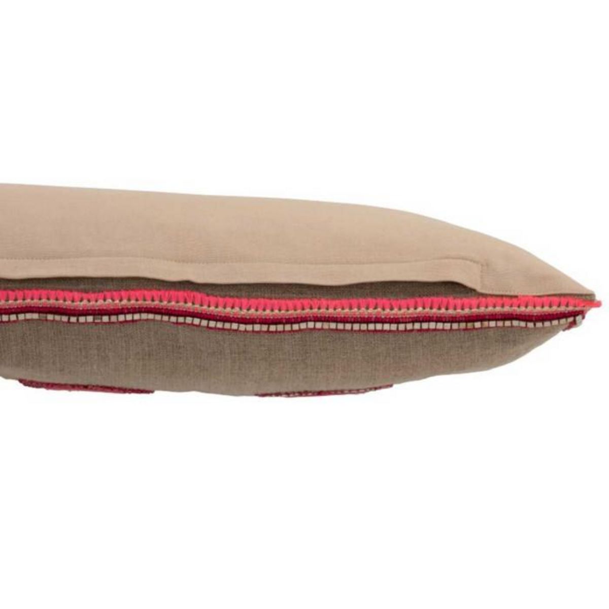 Paris Prix Coussin Déco  3 Miroirs  30x60cm Naturel