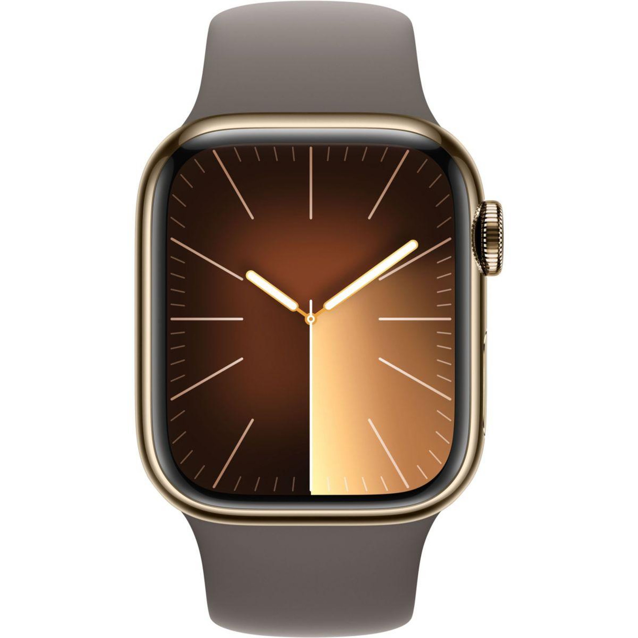 Voir la diapositive 2 : APPLE Montre connectée Serie 9 Cellular 41mm Acier/Or Argile S/M