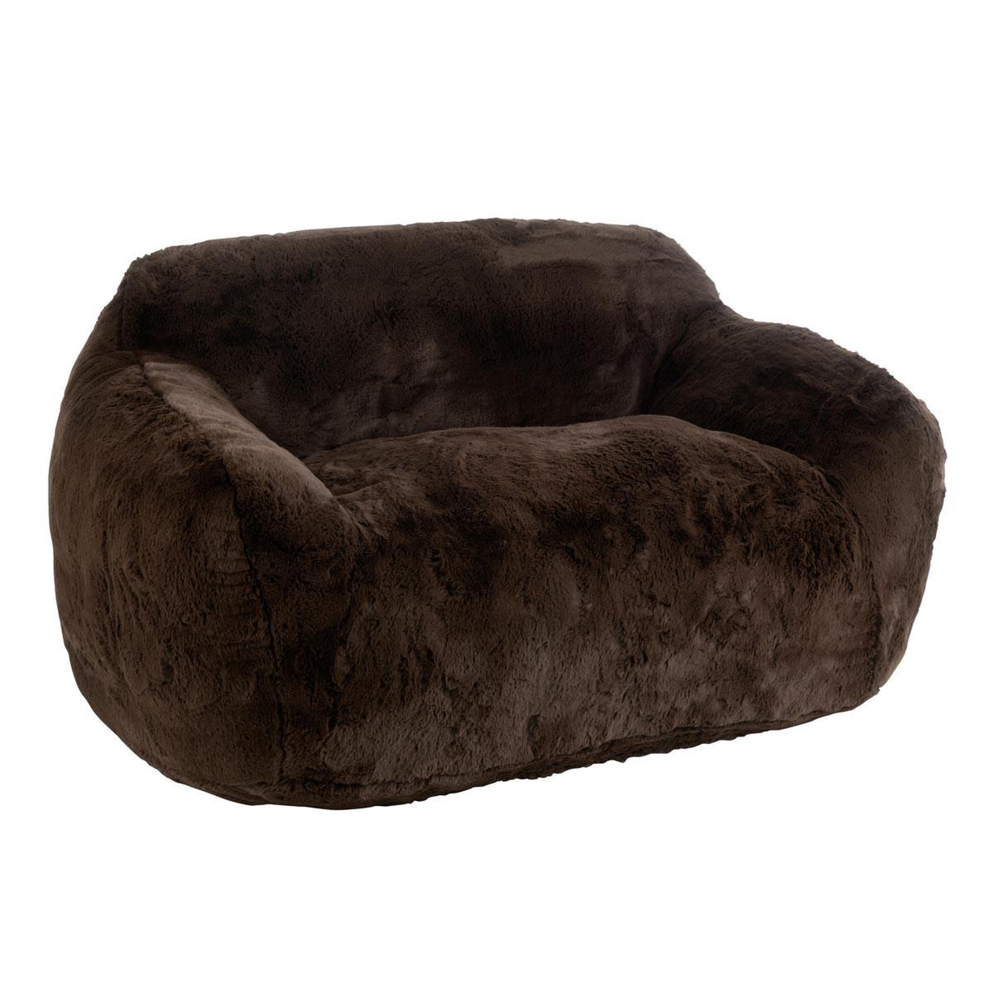J-LINE Canapé droit 2 places  cutie  152cm marron