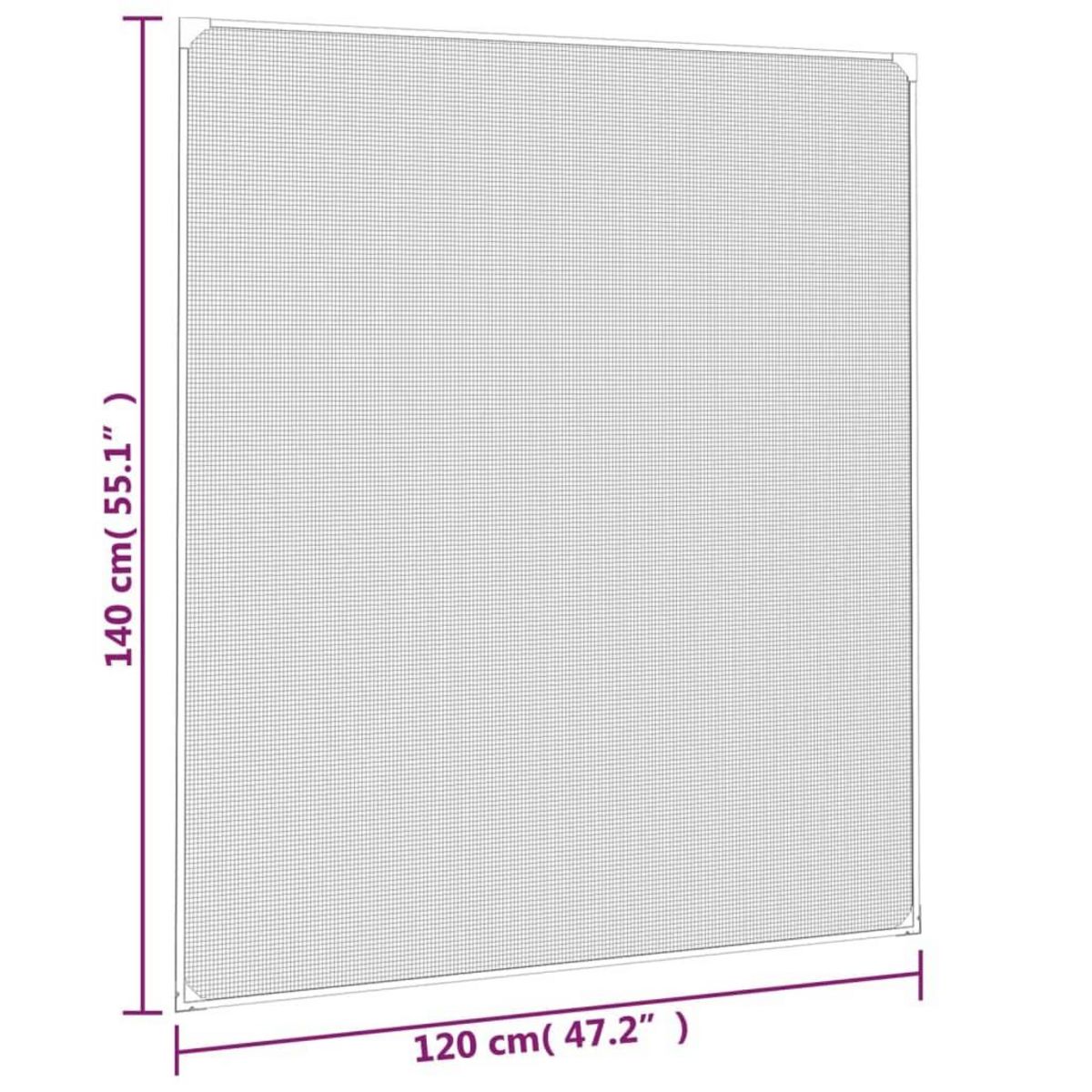 VIDAXL Moustiquaire magnetique pour fenetres blanc 120x140 cm