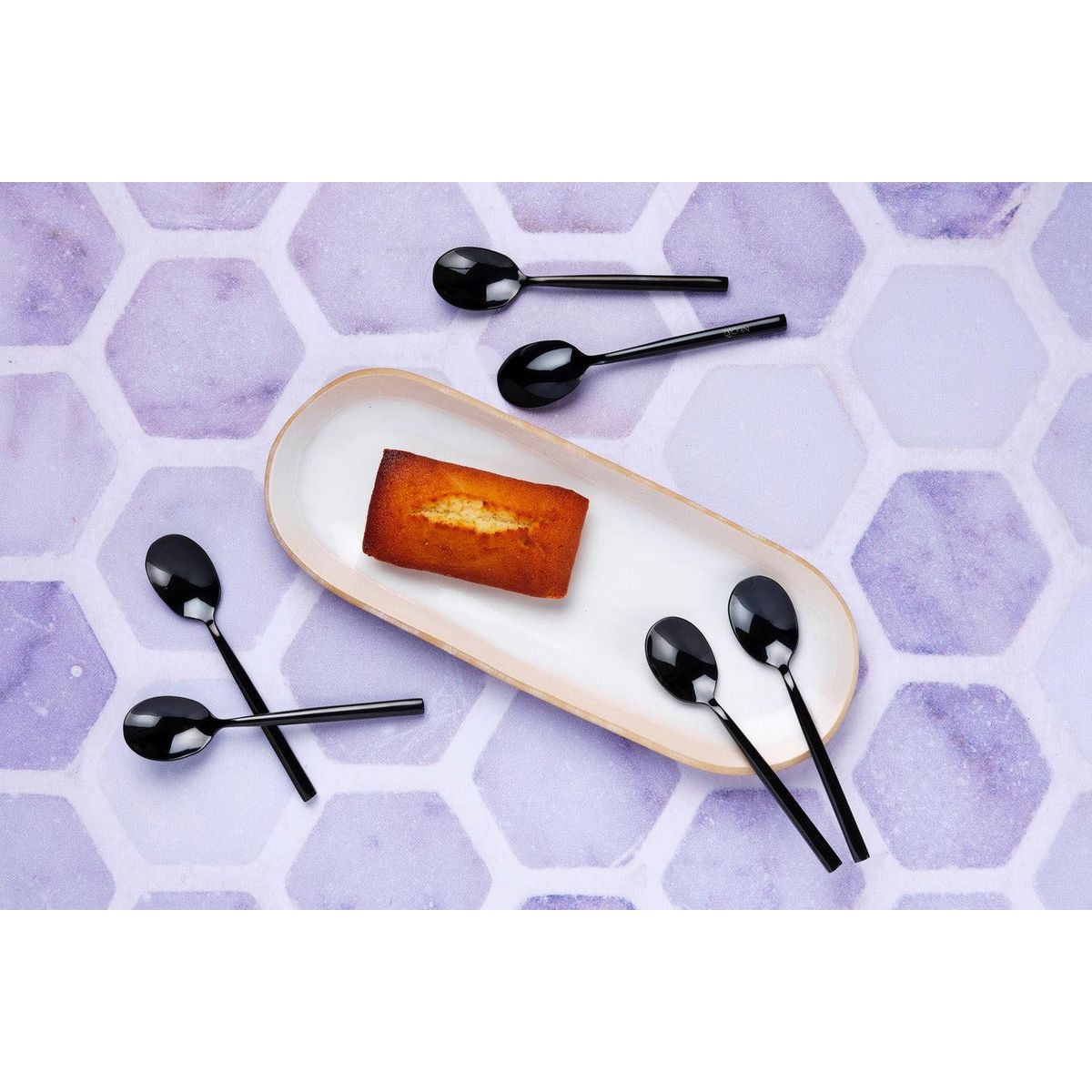 BJORN Coffret 6 petites cuillères NILS - Black