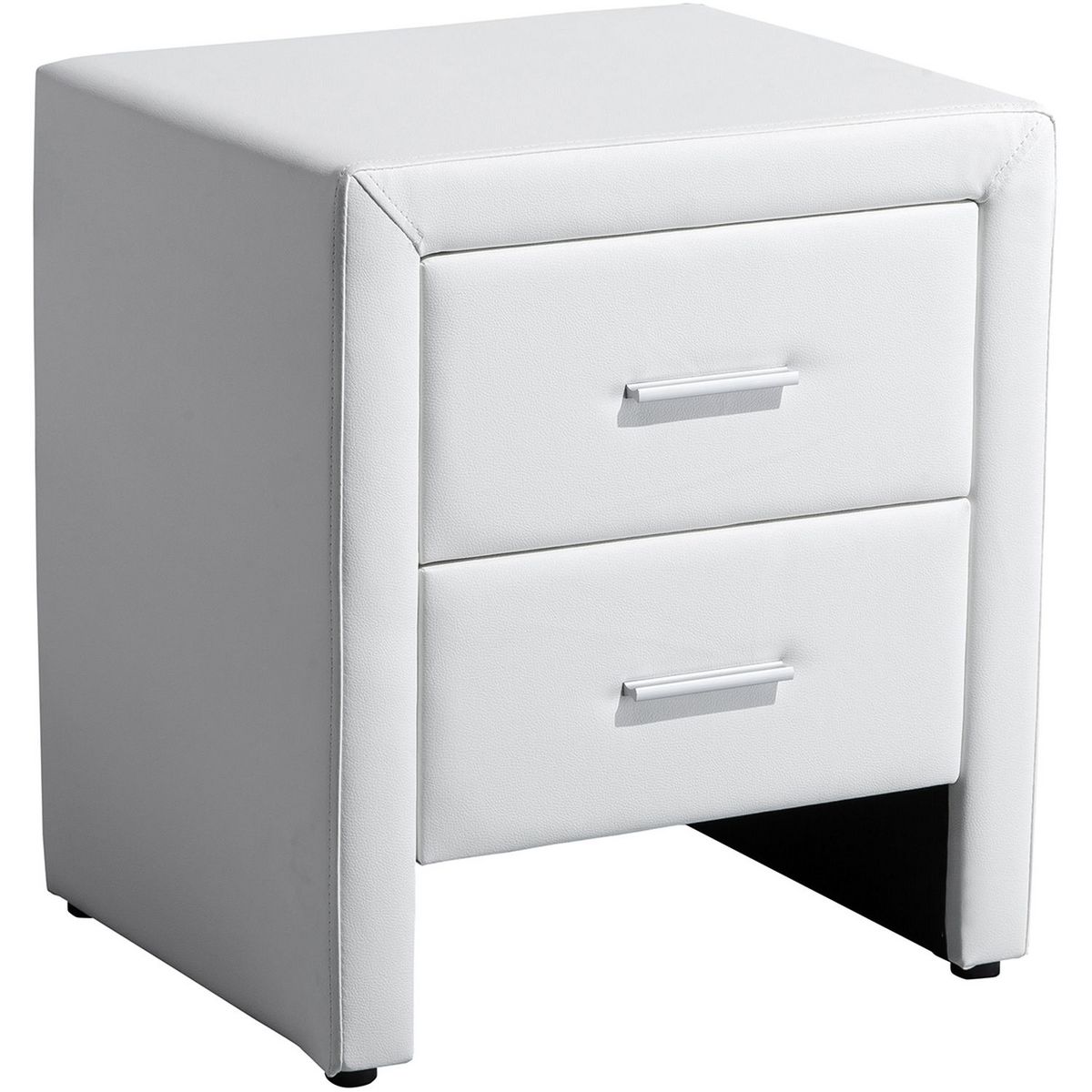 Table de chevet 2 tiroirs en PU LAGOA