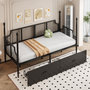 Voir la diapositive 2 : MERAX Lit avec rangement 90x200cm