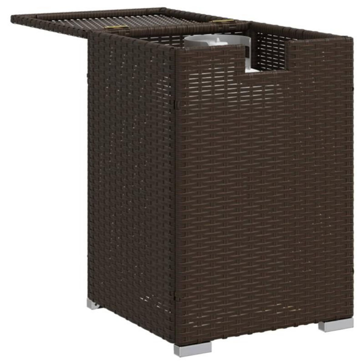VIDAXL Table de couverture de bouteille de propane marron 40x40x60 cm