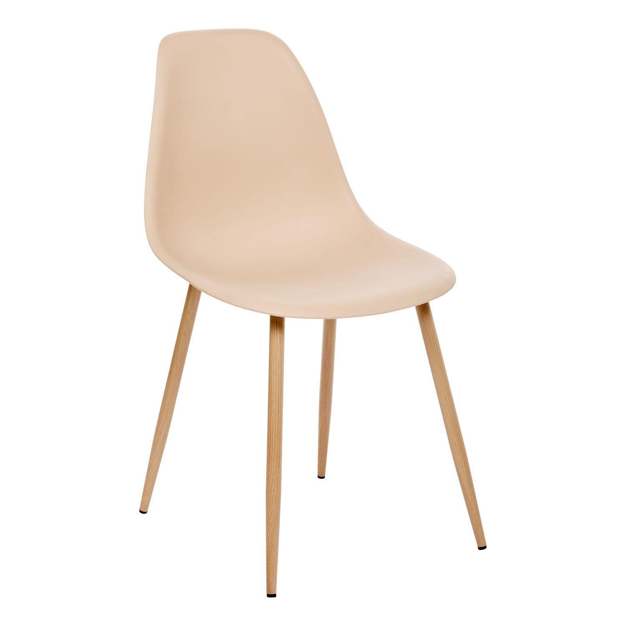 Voir la diapositive 3 : TOILINUX Lot de 6 chaises scandinave et pieds métal effet bois taho