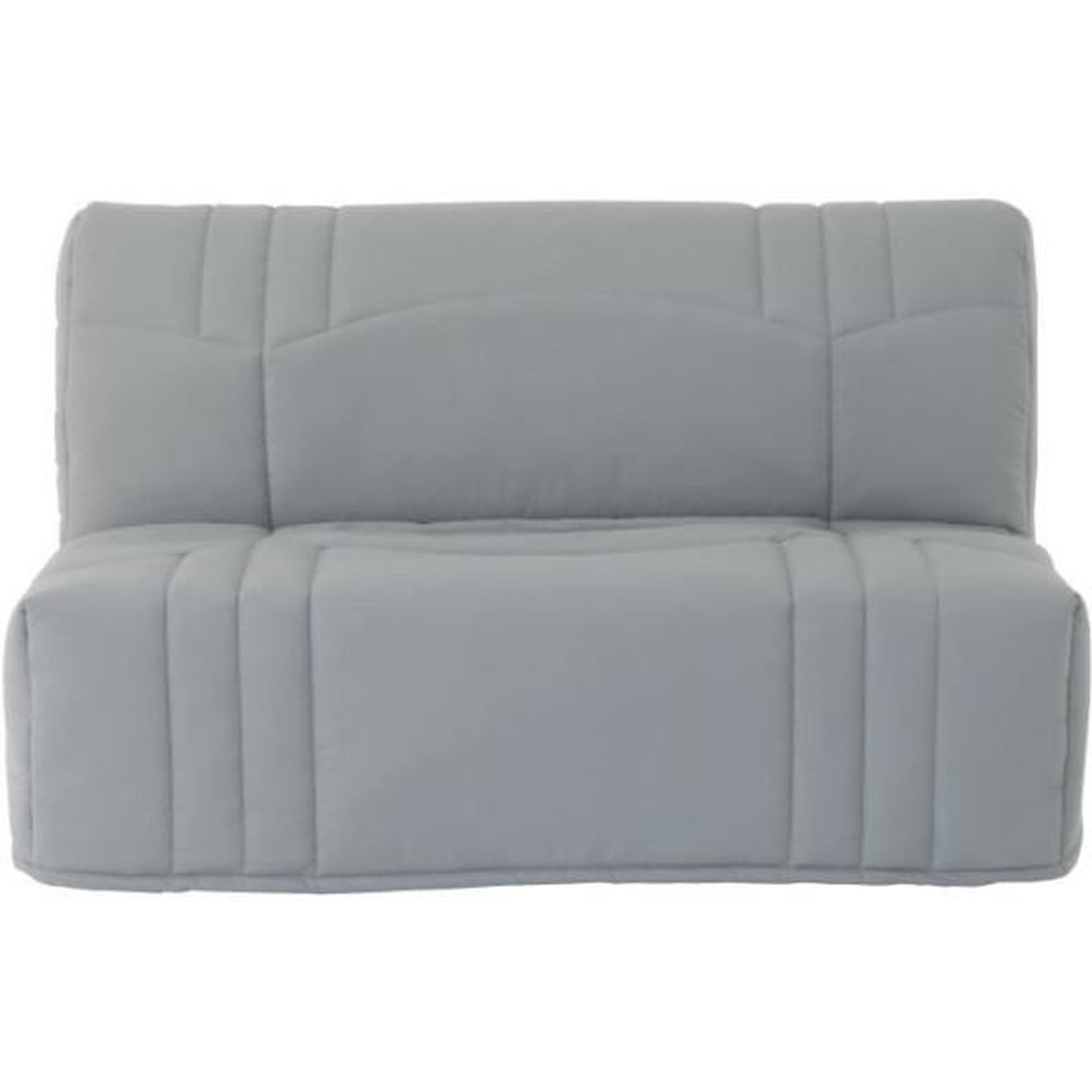 MARKET24 Banquette BZ DREAM - Tissu 100% Coton gris clair - Couchage 140x190 cm