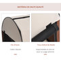 Voir la diapositive 6 : PAWHUT Sac de transport pour chien et chat pliable - poignée, entrée zippée, fenêtres maillées enroulables- coussin inclus - acier oxford marron beige
