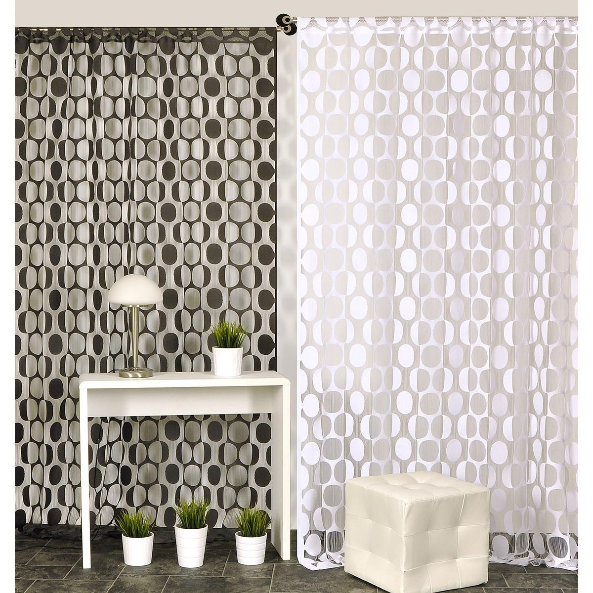 Rideau maille filet SEVENTIES