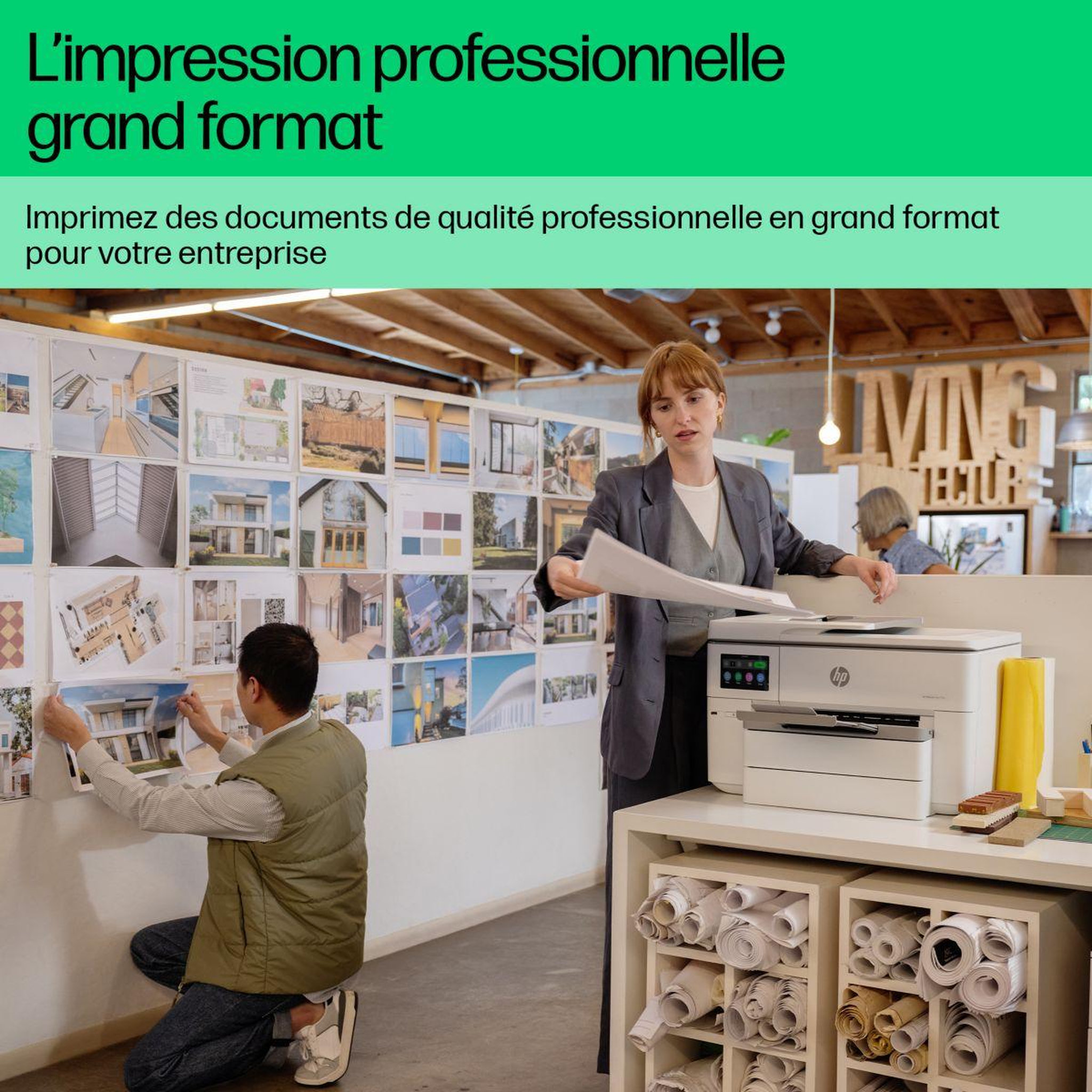 Voir la diapositive 5 : HP Imprimante jet d'encre OfficeJet Pro 9730e éligible Instant Ink