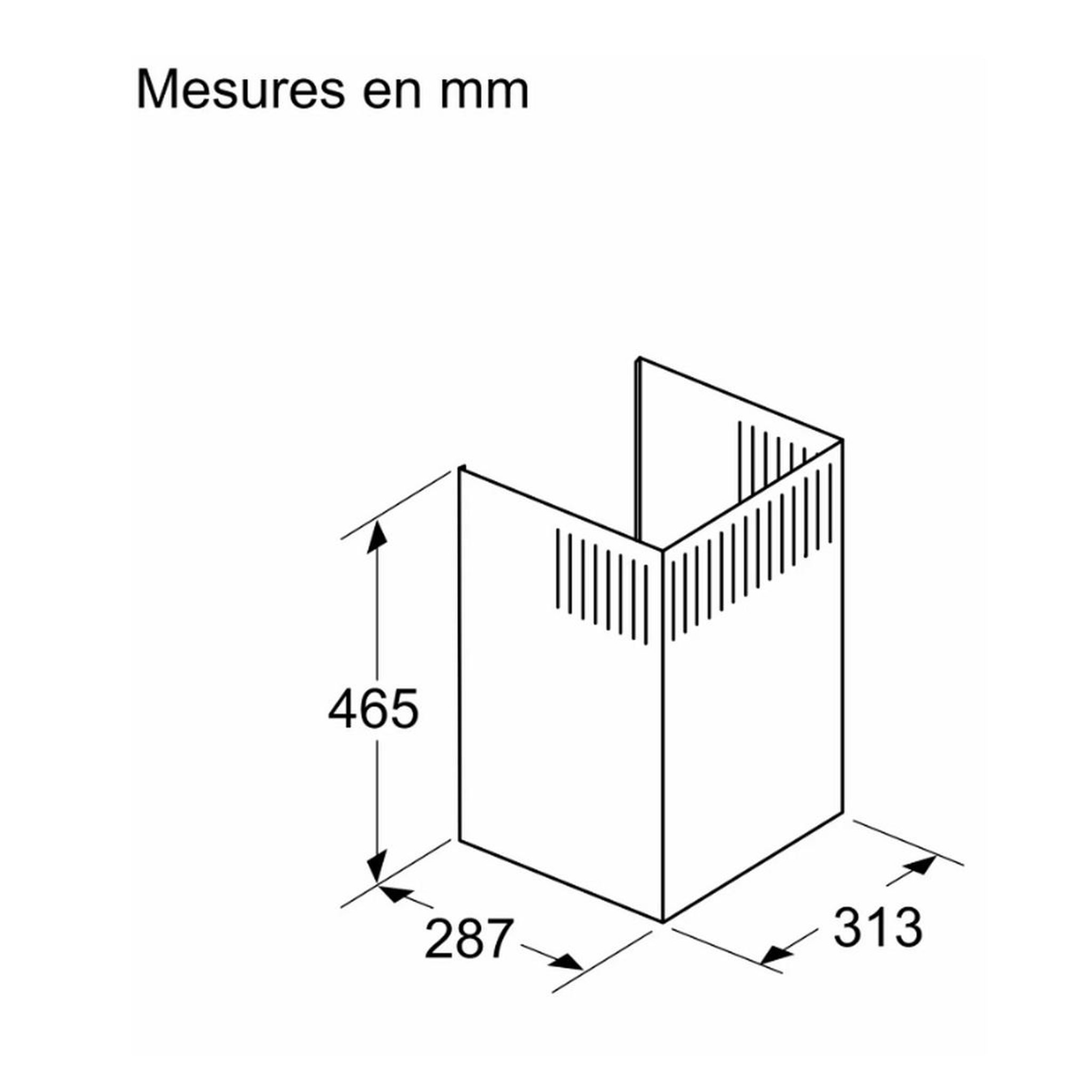 Voir la diapositive 4 : BOSCH Kit de recyclage cleanair pour hotte - dwz1fb3i6