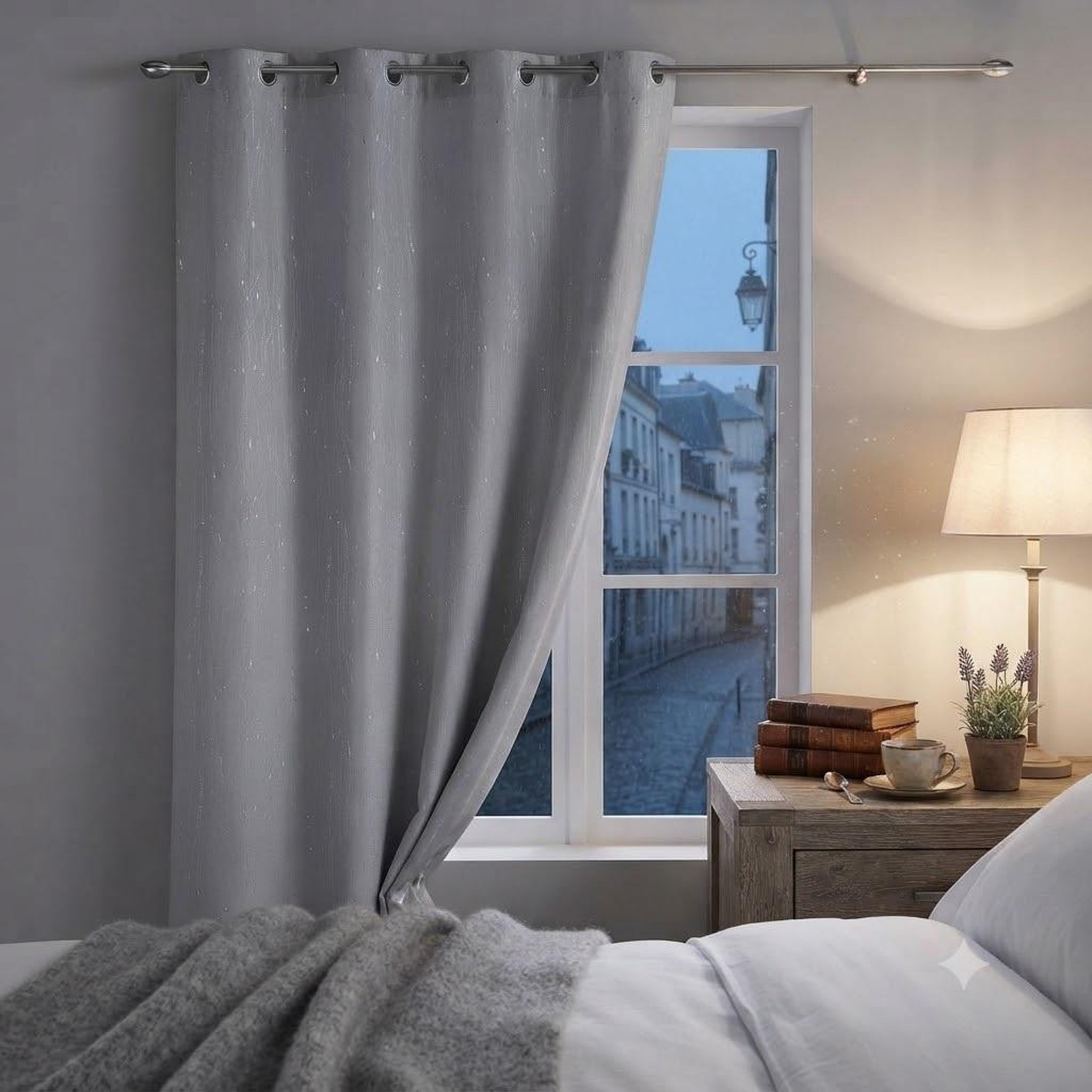 Voir la diapositive 5 : Eden Rideau a oeillets filliane design et moderne