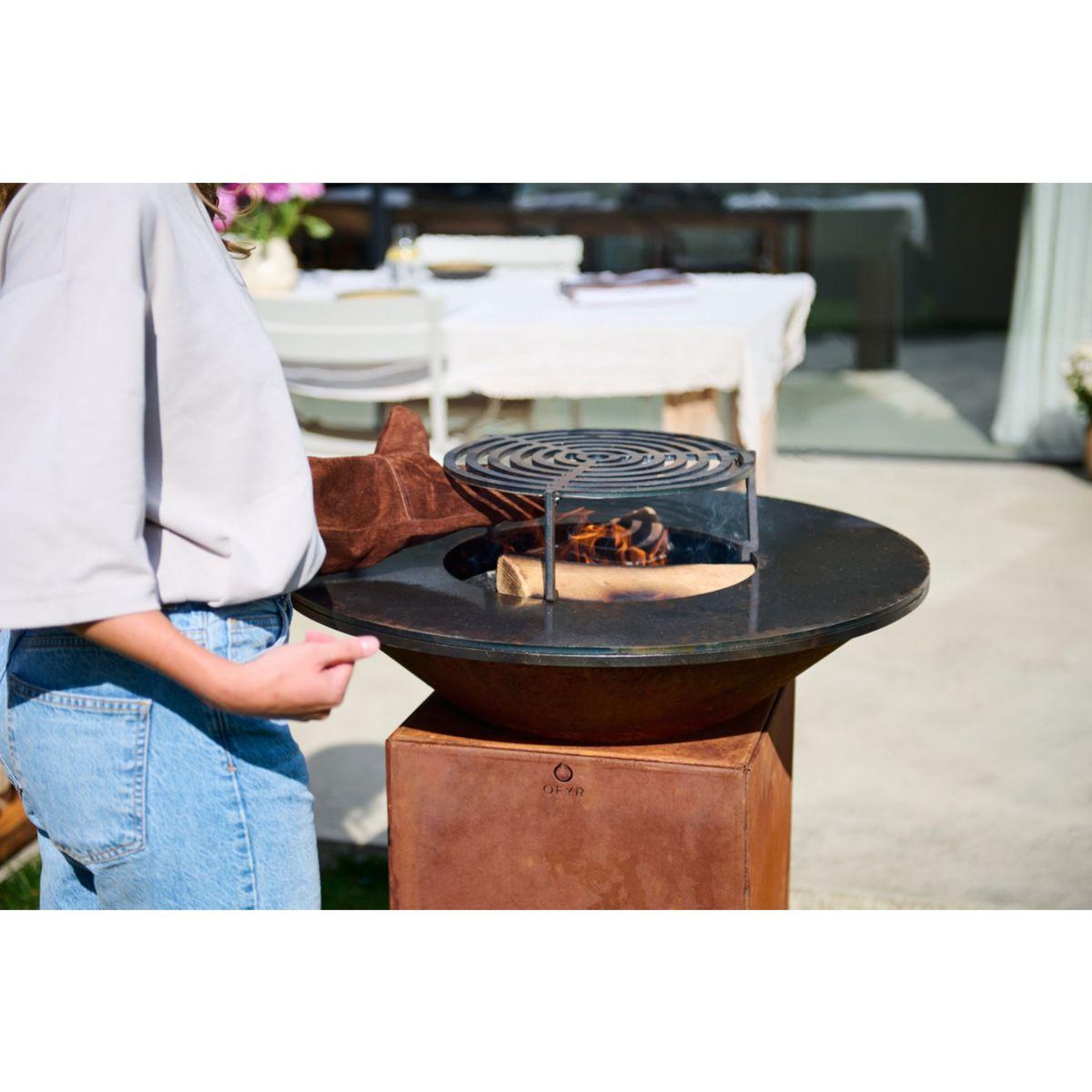 Voir la diapositive 5 : OFYR Brasero plancha - bois - ofyr - 75 - corten