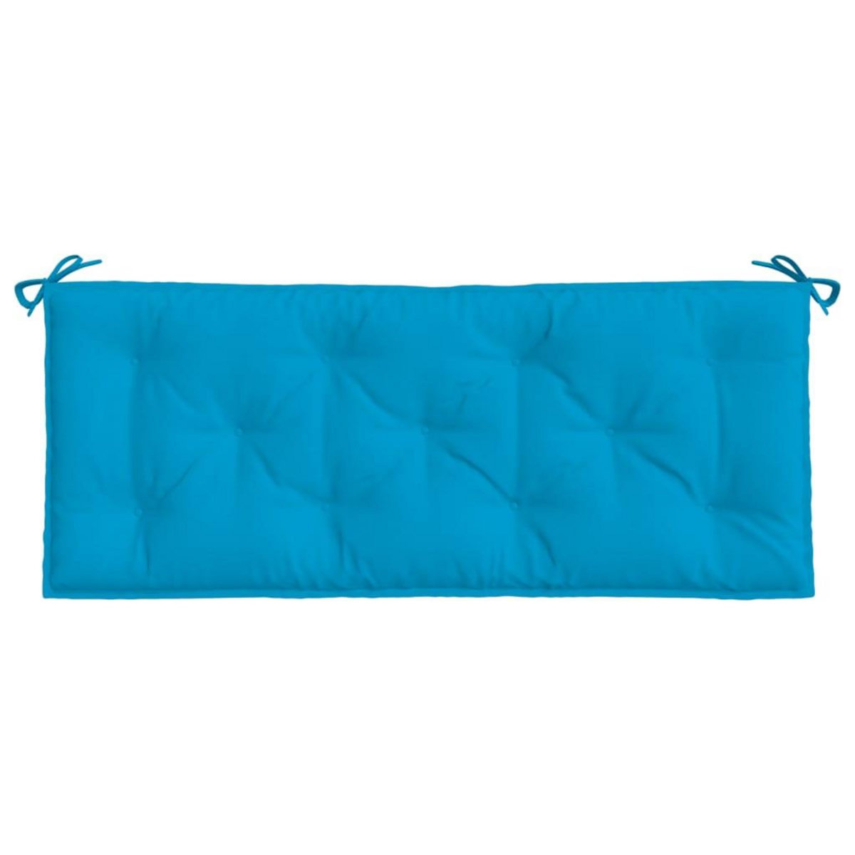VIDAXL Coussins de banc de jardin lot de 2 bleu clair tissu Oxford