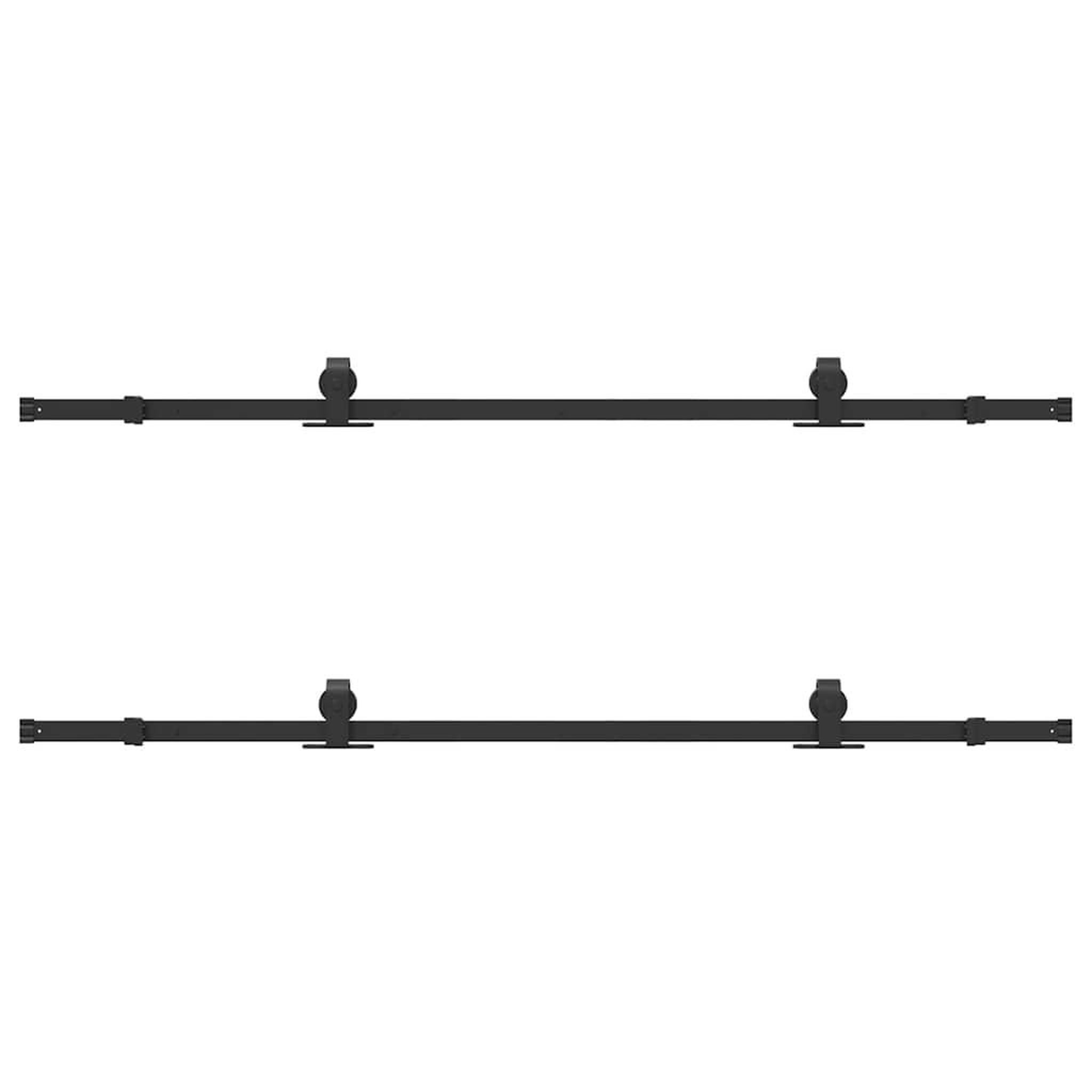 Voir la diapositive 5 : VIDAXL Kit de quincaillerie de porte coulissante 400 cm acier noir