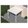 Voir la diapositive 6 : OMBREA Pergola bioclimatique - Autoportante - Blanche - 3x3 OMBREA