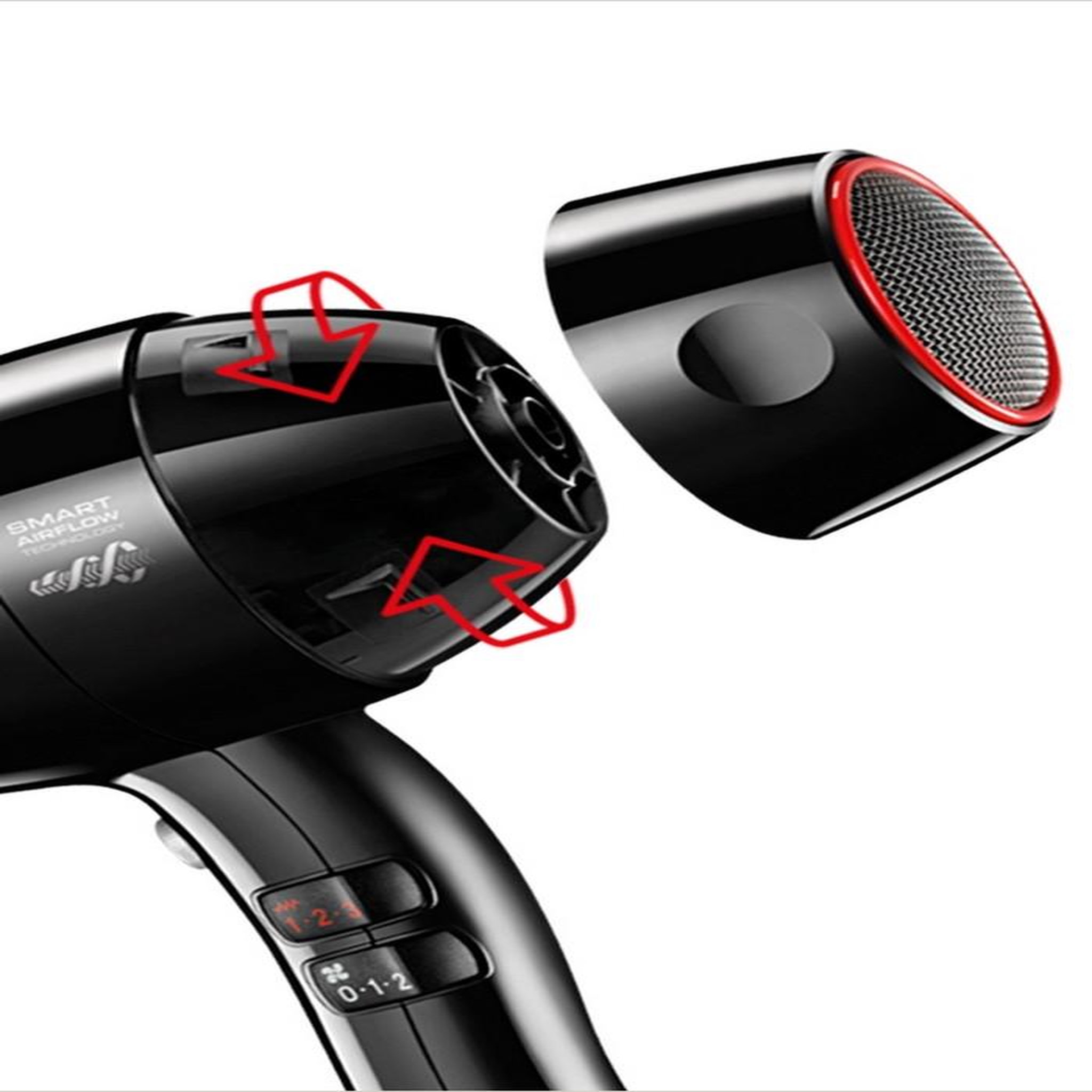 Voir la diapositive 2 : VALERA Sèche-cheveux 2000w ionic noir - sxj7500drc