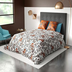 Les Ateliers du Linge Parure housse de couette 100% coton 57fils-savane. Coloris disponibles : Marron