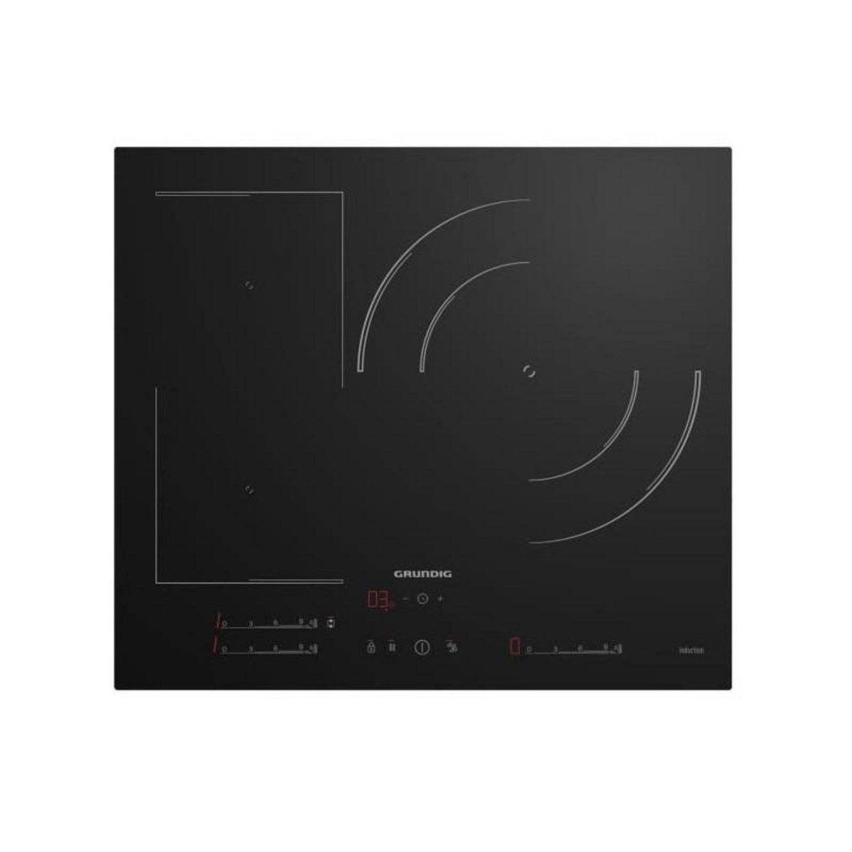 Grundig Plaque de cuisson induction GRUNDIG - 3 feux - 60 cm - GIEI627374PN
