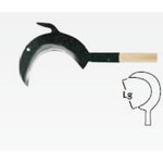 Leborgne Croissant à crochet - 24 cm - manche bois certifié PEFC 100% 130 cm