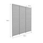Voir la diapositive 5 : SWEEEK Lot de 3 persiennes 130cm pour pergola bioclimatique aluminium 4x3m Triomphe