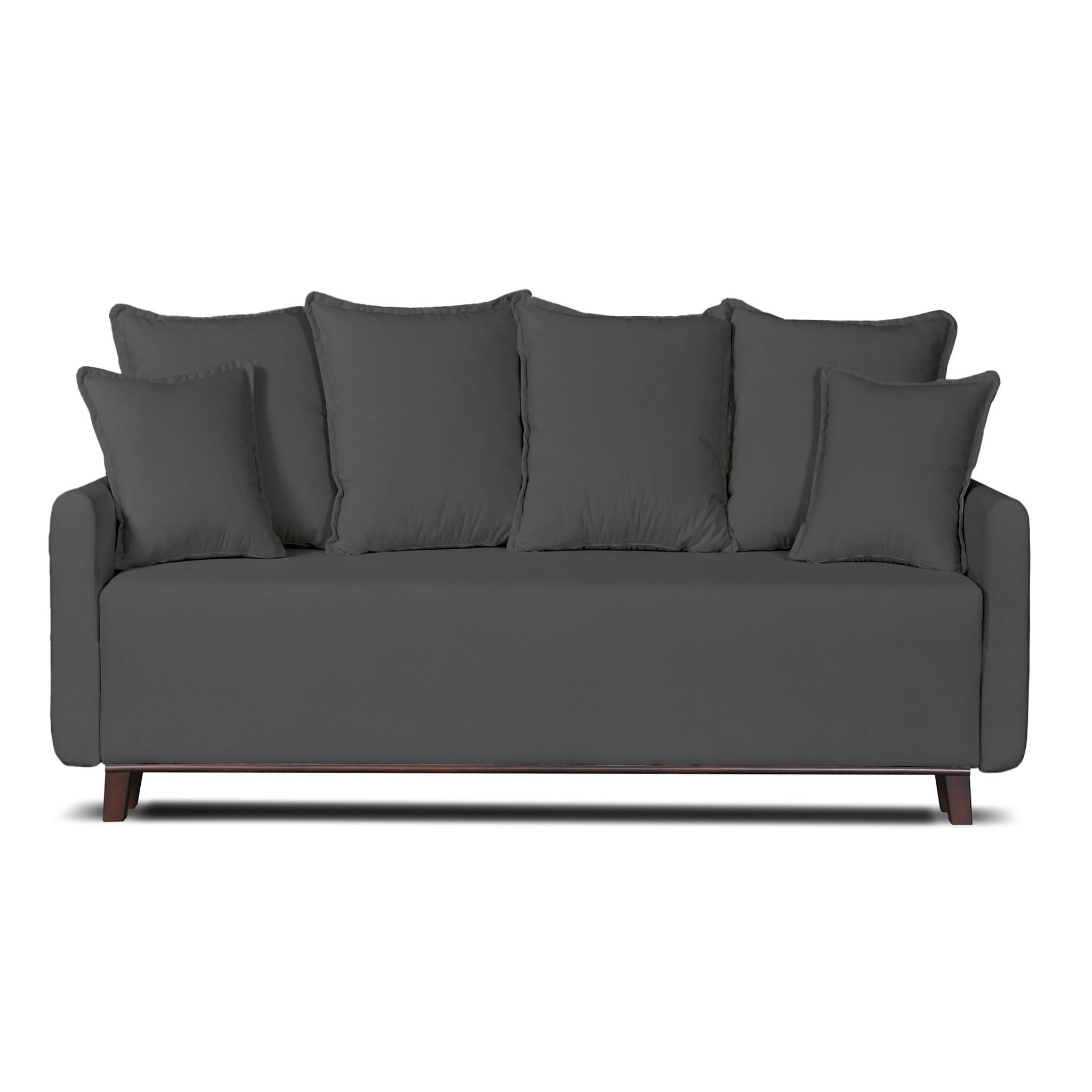 Voir la diapositive 1 : LISA DESIGN Apia - canapé 3 places - convertible avec coffre - en velours