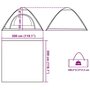 Voir la diapositive 6 : VIDAXL Tente de camping 5 personnes gris et orange liberation rapide