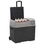 Voir la diapositive 2 : VIDAXL Glacière avec roue et adaptateur noir et gris 50L polypropylène