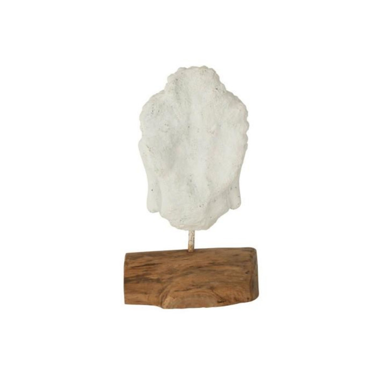 Paris Prix Statuette Déco en Ciment  Tête  44cm Blanc & Naturel