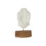 Voir la diapositive 2 : Paris Prix Statuette Déco en Ciment  Tête  44cm Blanc & Naturel