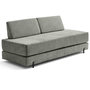 Voir la diapositive 5 : BEST MOBILIER Brescia - banquette 3 places convertible en tissu velours relief