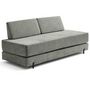 Voir la diapositive 5 : BEST MOBILIER Brescia - banquette 3 places convertible en tissu velours relief