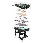 Sunny Table multi-jeux 16-en-1 noire
