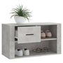 Voir la diapositive 4 : VIDAXL Armoire a chaussures Gris beton 80x35x45 cm Bois d'ingenierie
