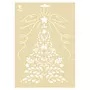Graine créative Pochoir de Noël A4 - Sapin floral