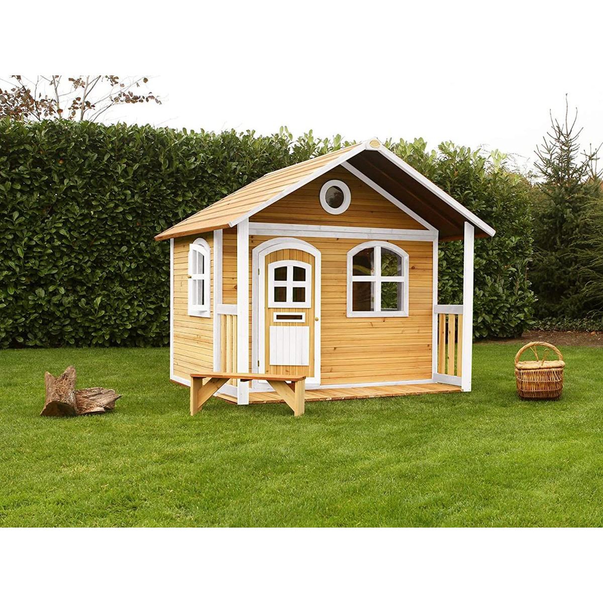 Voir la diapositive 4 : Axi House AXI Cabane enfant MILAN Brun Blanc