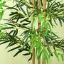 Voir la diapositive 4 : OUTSUNNY Bambou artificiel 4 pieds H. 1,15 m 730 feuilles denses réalistes pot inclus noir vert