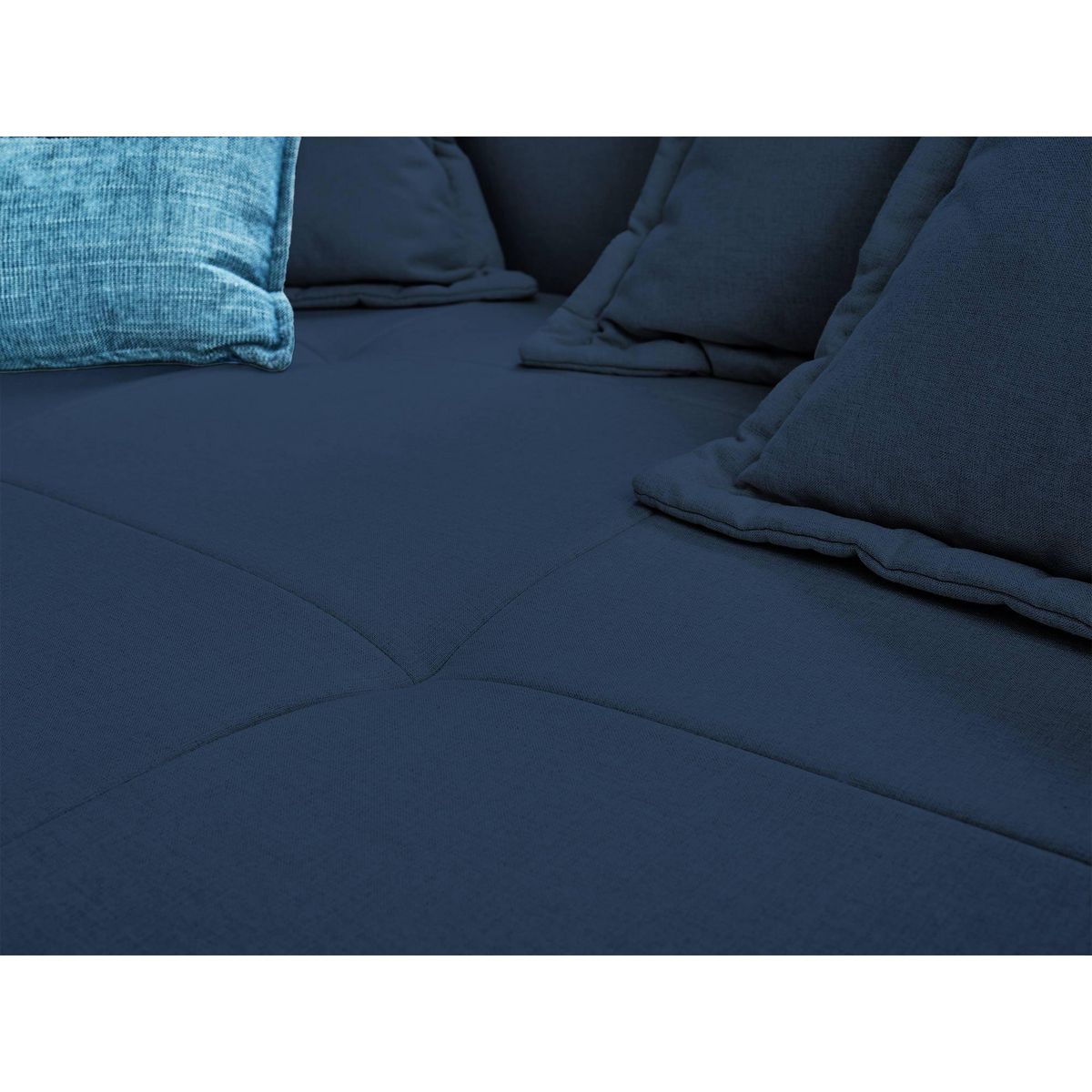 LISA DESIGN Lys - canapé droit 4 places - en tissu