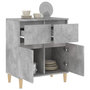Voir la diapositive 5 : VIDAXL Buffet Gris béton 60x35x70 cm Bois d ingénierie