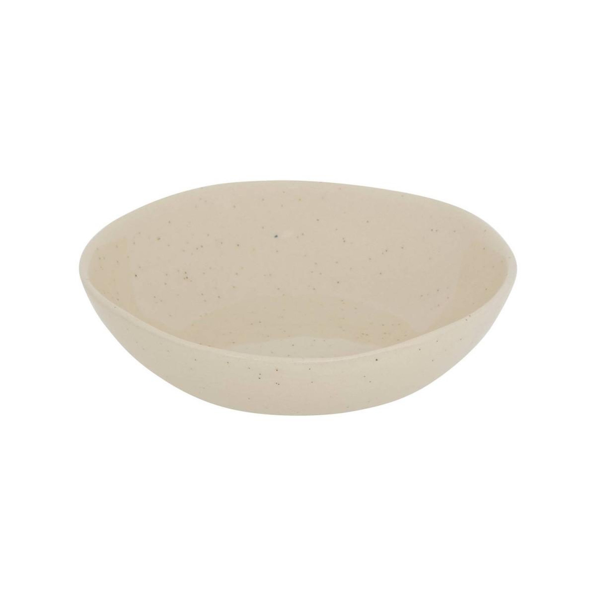 Voir la diapositive 2 : SECRET DE GOURMET Lot de 6 assiettes creuses en faïence  wonja  19cm crème
