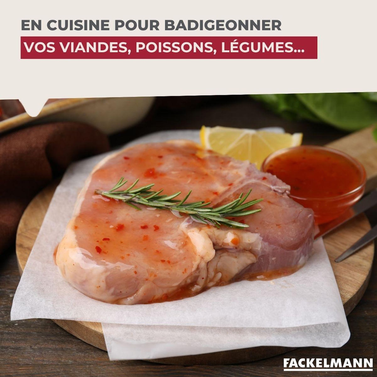 Fackelmann Pinceau de cuisine silicone 29 cm Fackelmann Acacia