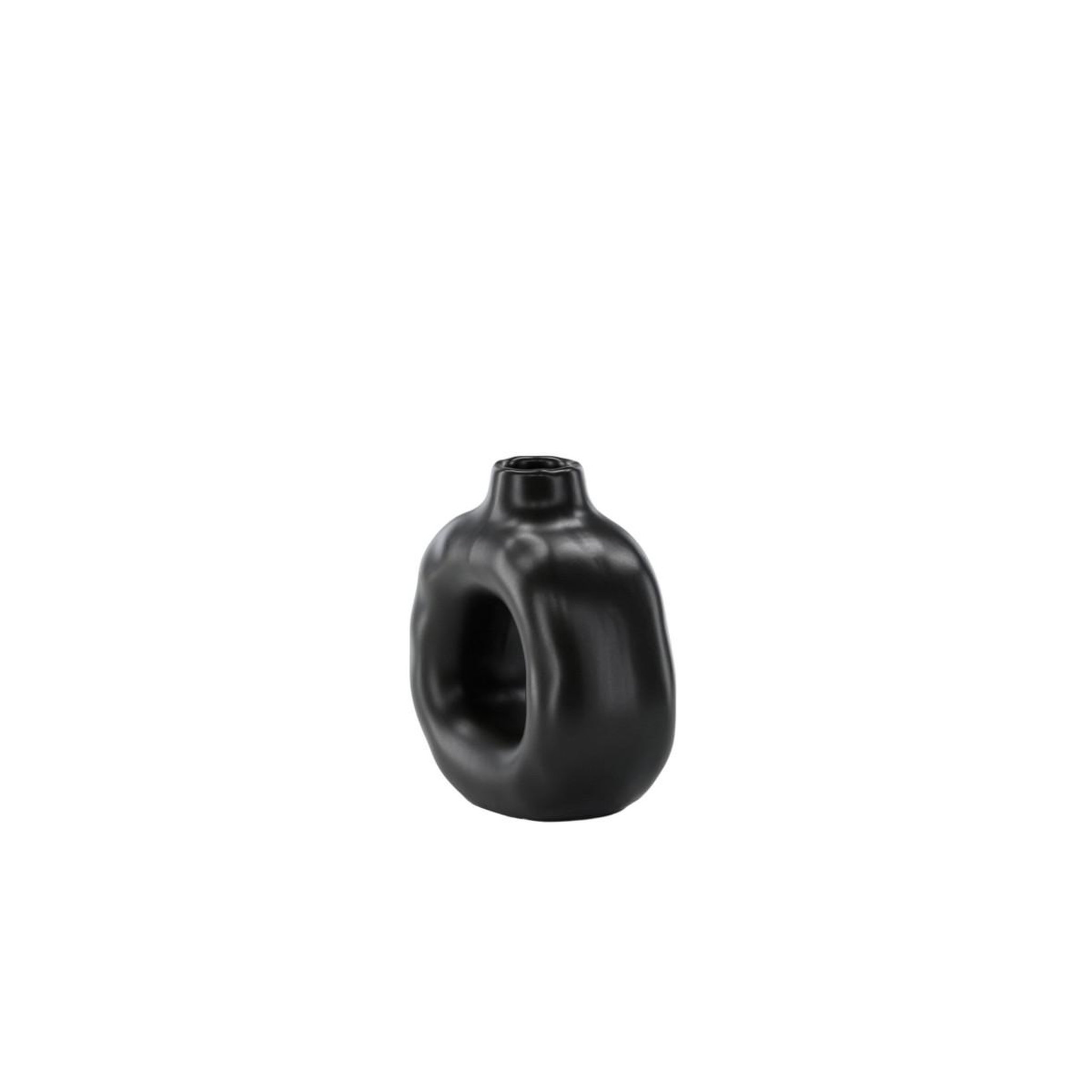 Voir la diapositive 4 : Paris Prix Bougeoir design en céramique  judi  13cm noir