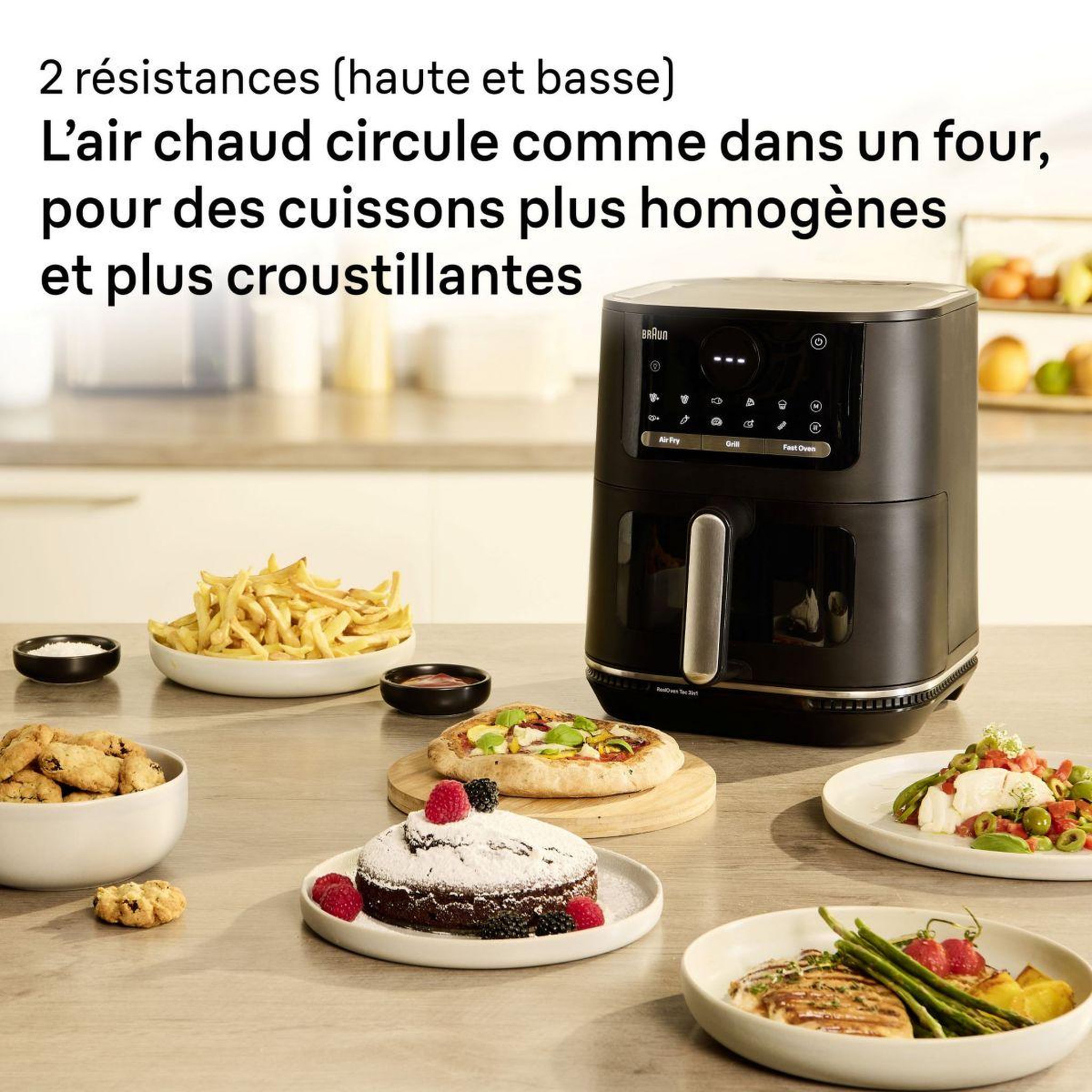 Voir la diapositive 4 : BRAUN Friteuse sans huile Multifry 5 HF5073 - 6L