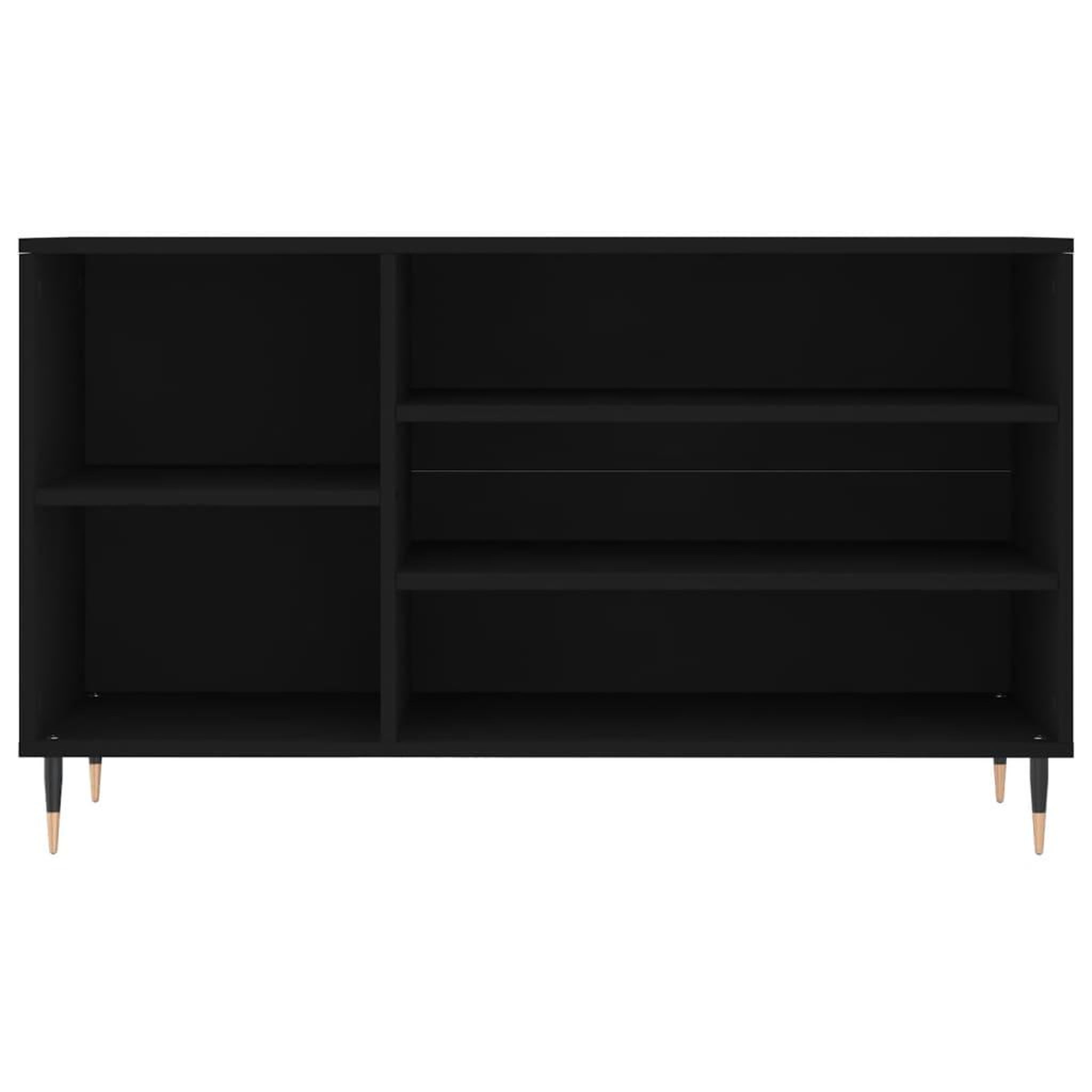Voir la diapositive 4 : VIDAXL Armoire a chaussures Noir 102x36x60 cm Bois d'ingenierie