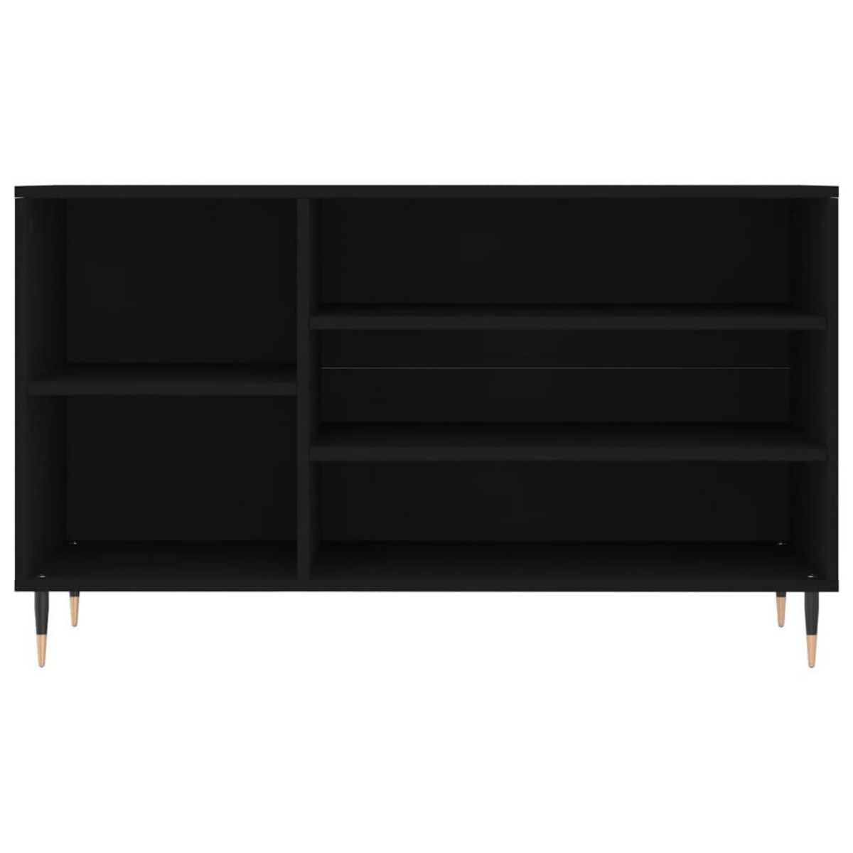 VIDAXL Armoire a chaussures Noir 102x36x60 cm Bois d'ingenierie