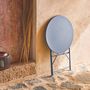 Voir la diapositive 3 : SWEEEK Table de jardin bistrot pliable - Emilia ronde - Table ronde Ø60cm en acier thermolaqué